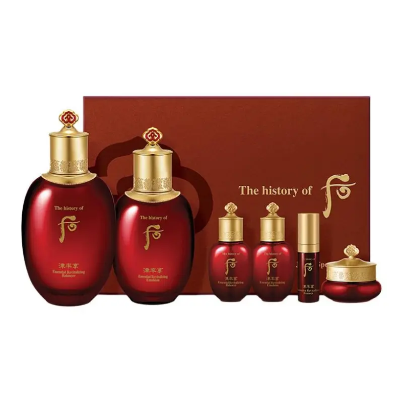 

Jinyulhyang Red Flower концентрированный парфюмированный лосьон набор средств по уходу за кожей увлажняющий и питающий комплект из шести предметов The History Of Whoo, Set