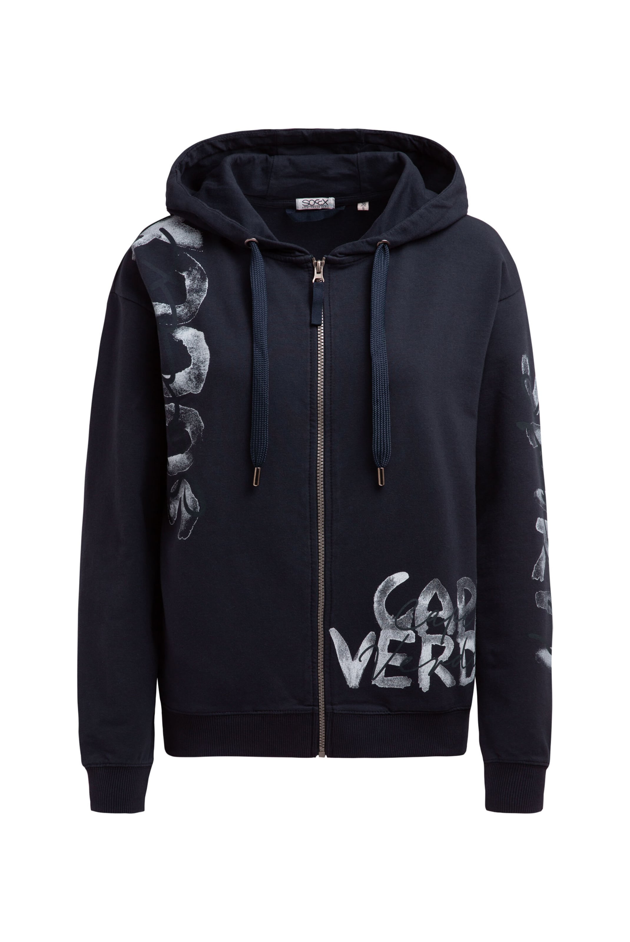 

Soccx Толстовка с молнией в морском синем цвете