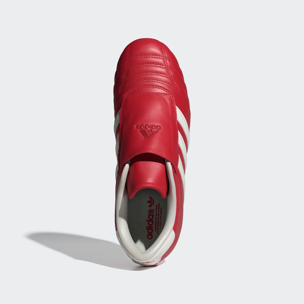 Кроссовки Adidas Taekwondo Shoes, цвет Red/Off White/Gum — фото 2