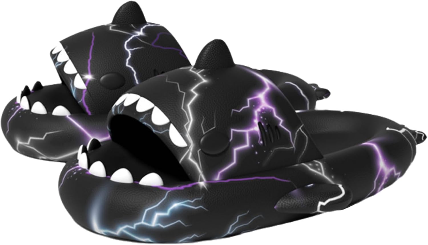 

Летаргическая акулья обувь для мужчин и женщин, милые плюшевые тапочки-животные для взрослых, уютные нескользящие акульи сандалии для ванной и улицы Lethargic, Lightning