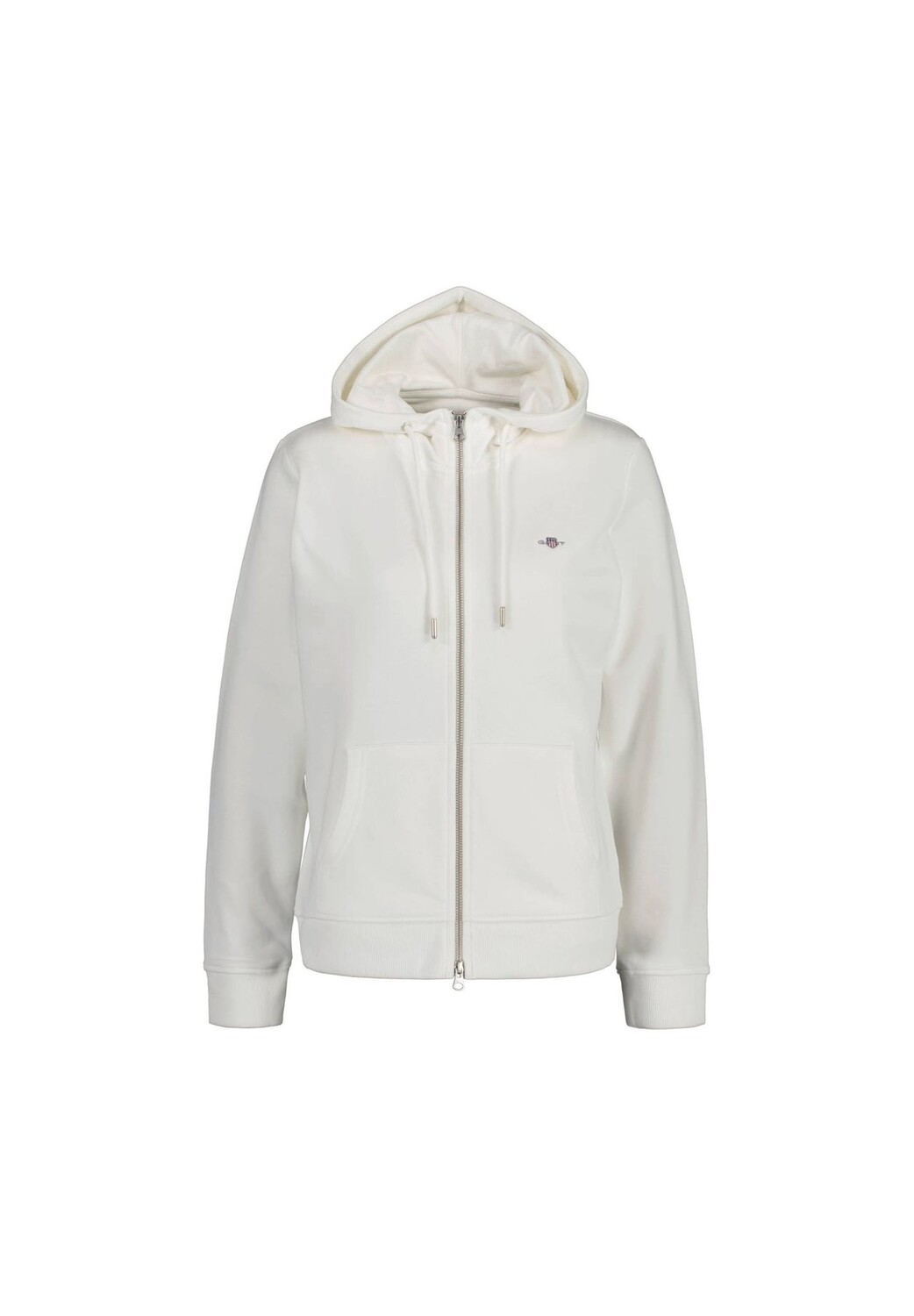 

Толстовка женская - REGULAR SHIELD ZIP HOODIE, куртка с капюшоном, логотип GANT