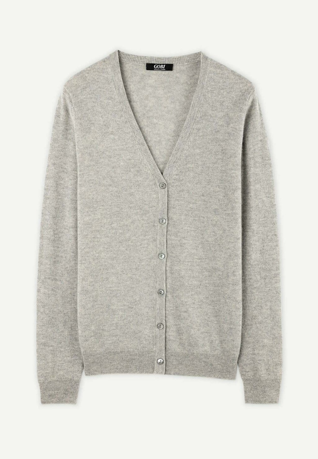 

Кардиган V AUSSCHNITT GOBI Cashmere, светло-серый