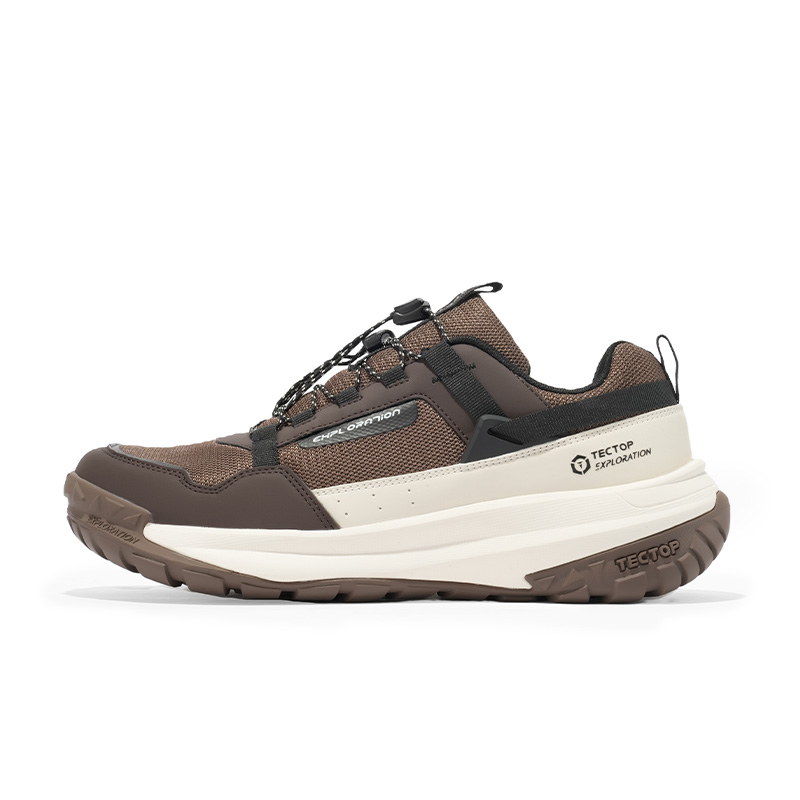 

Tectop Антискользящие и износостойкие дышащие мужские кеды низкие - Exploration Brown/Beige Khaki, цвет Exploration Brown/Beige Khaki
