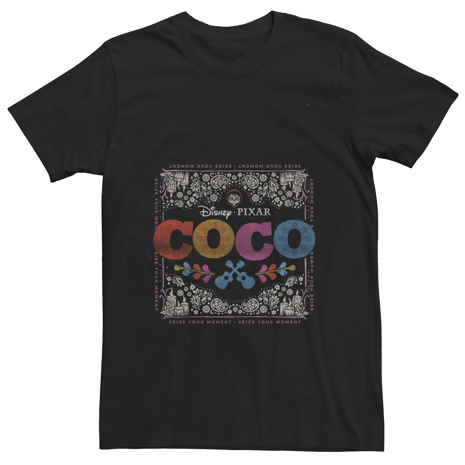 

Мужская футболка Coco Colorful Square с цветочным принтом Miguel Disney / Pixar