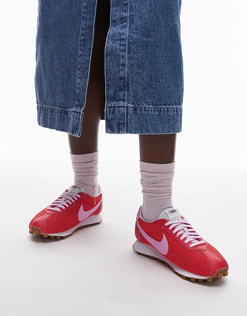 Кроссовки унисекс Nike LD-1000 красного и розового цветов — фото 3