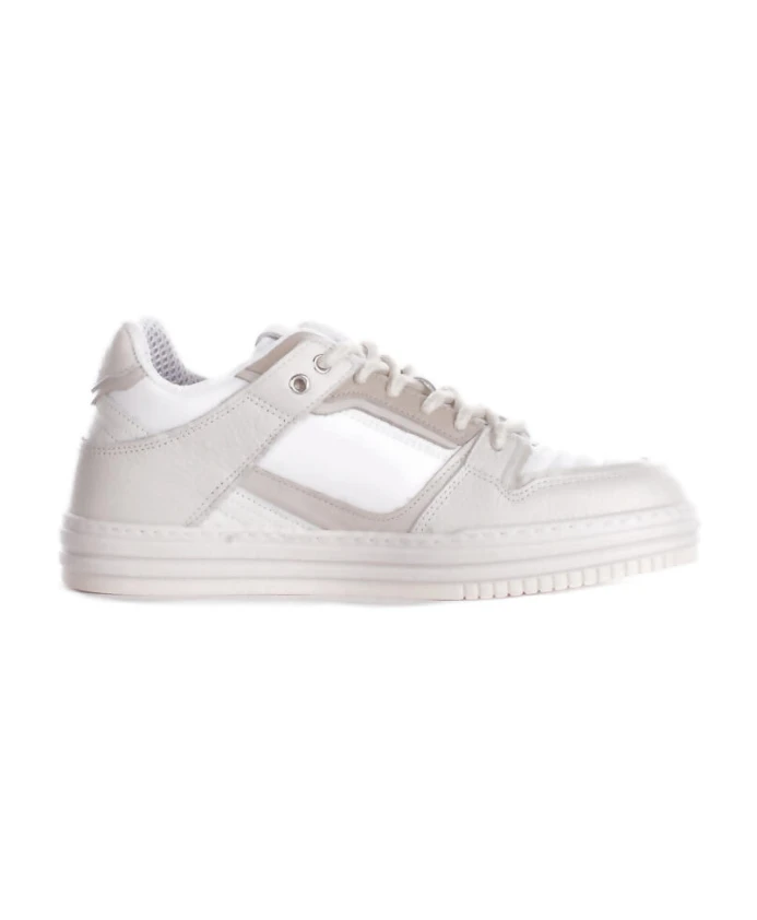 

Белые кожаные кроссовки на резиновой подошве Gcds, белый