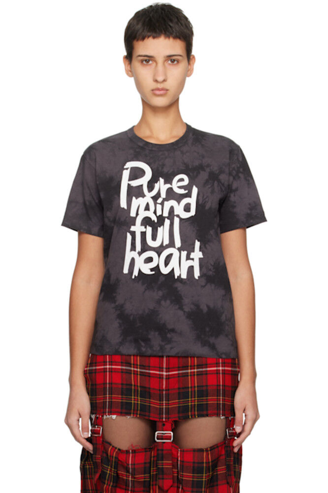 

Серая футболка с принтом Black Comme des Garçons