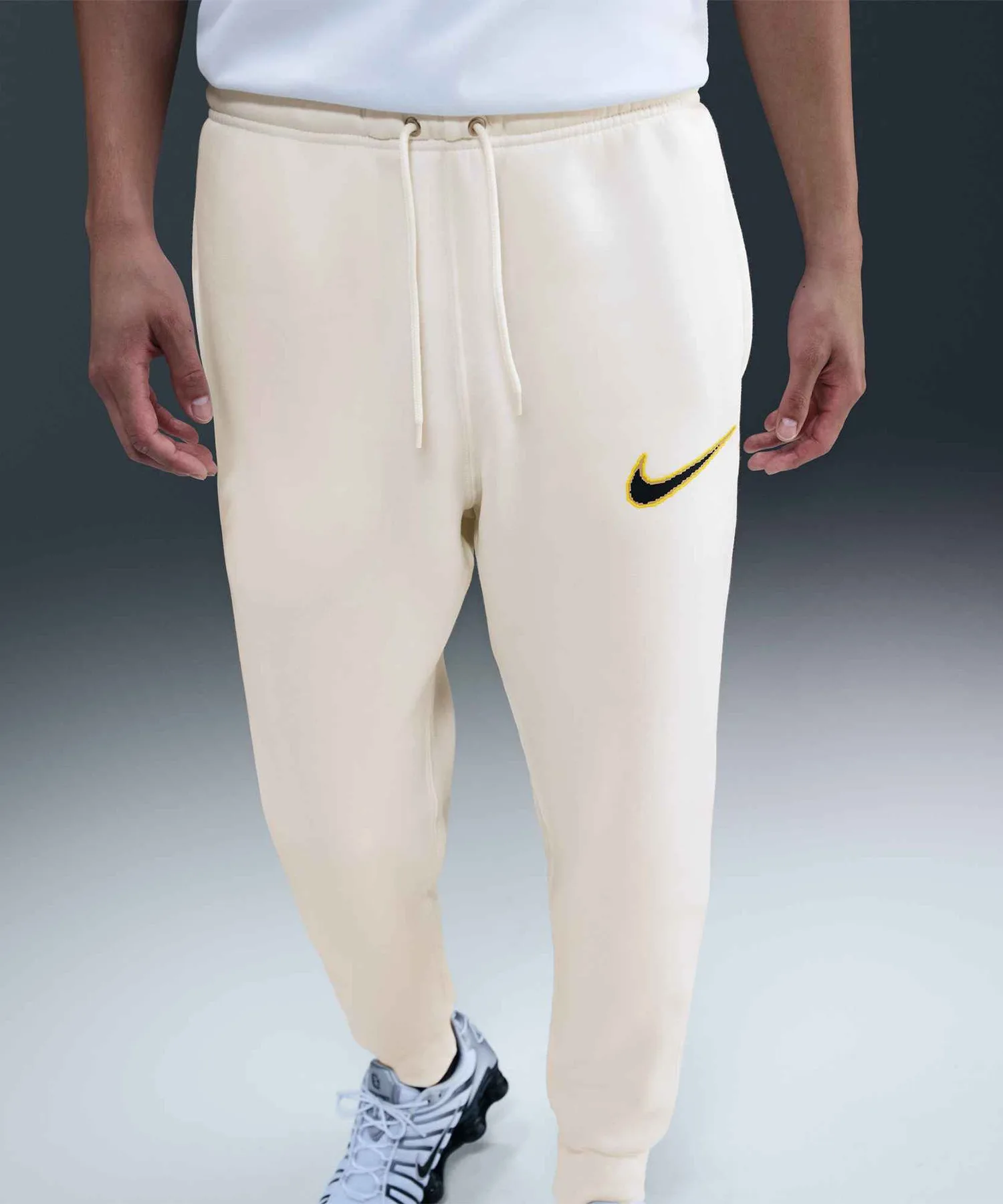 Мужские и женские джоггеры из флиса Nike AS M NK CLUB BB JGGR NEO HV0866-010 бежевые