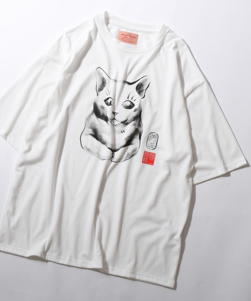 

Футболка оверсайз с коротким рукавом, анималистический принт SITRY, белый