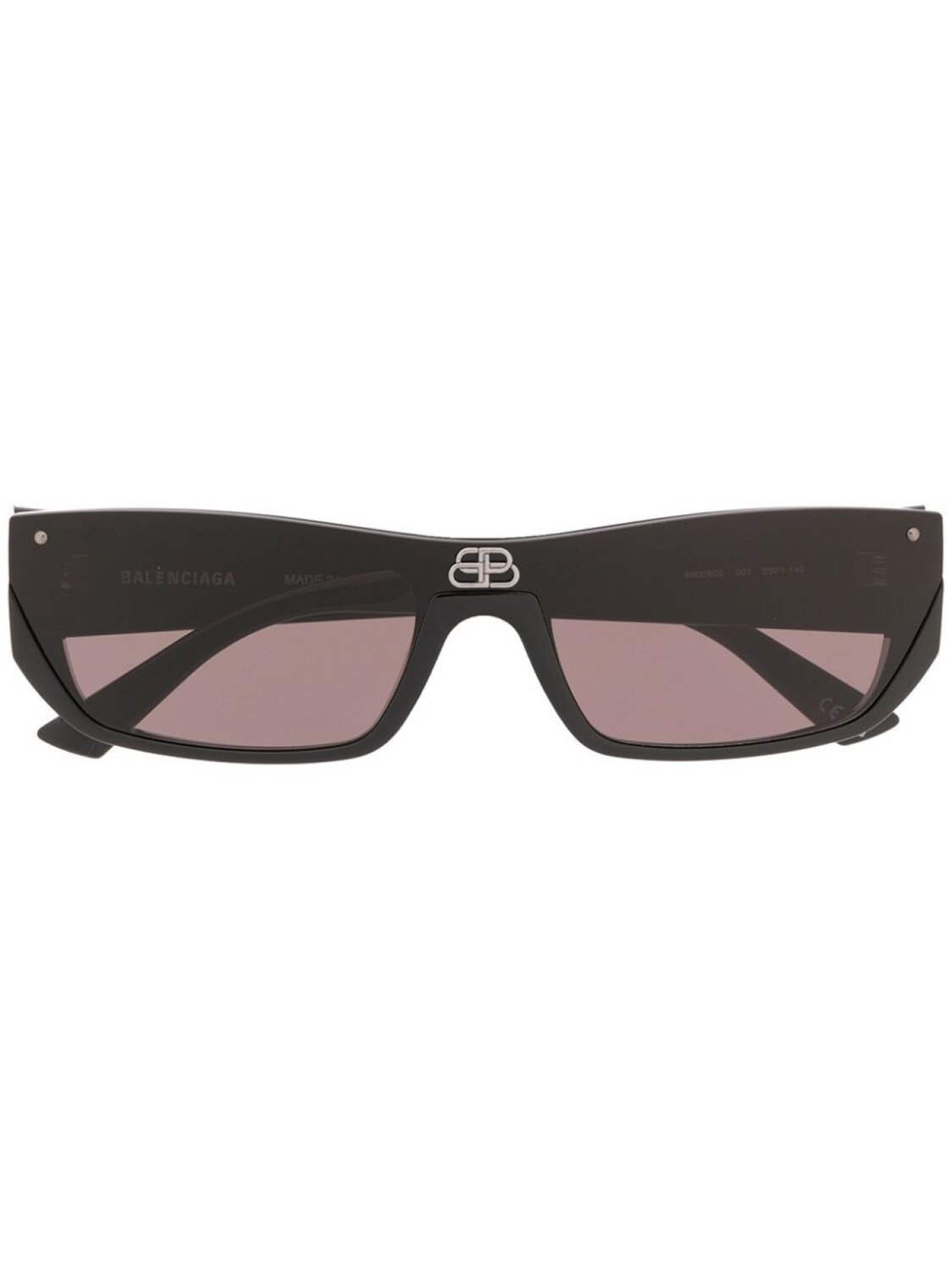 

Солнцезащитные очки Shield в прямоугольной оправе Balenciaga Eyewear, черный