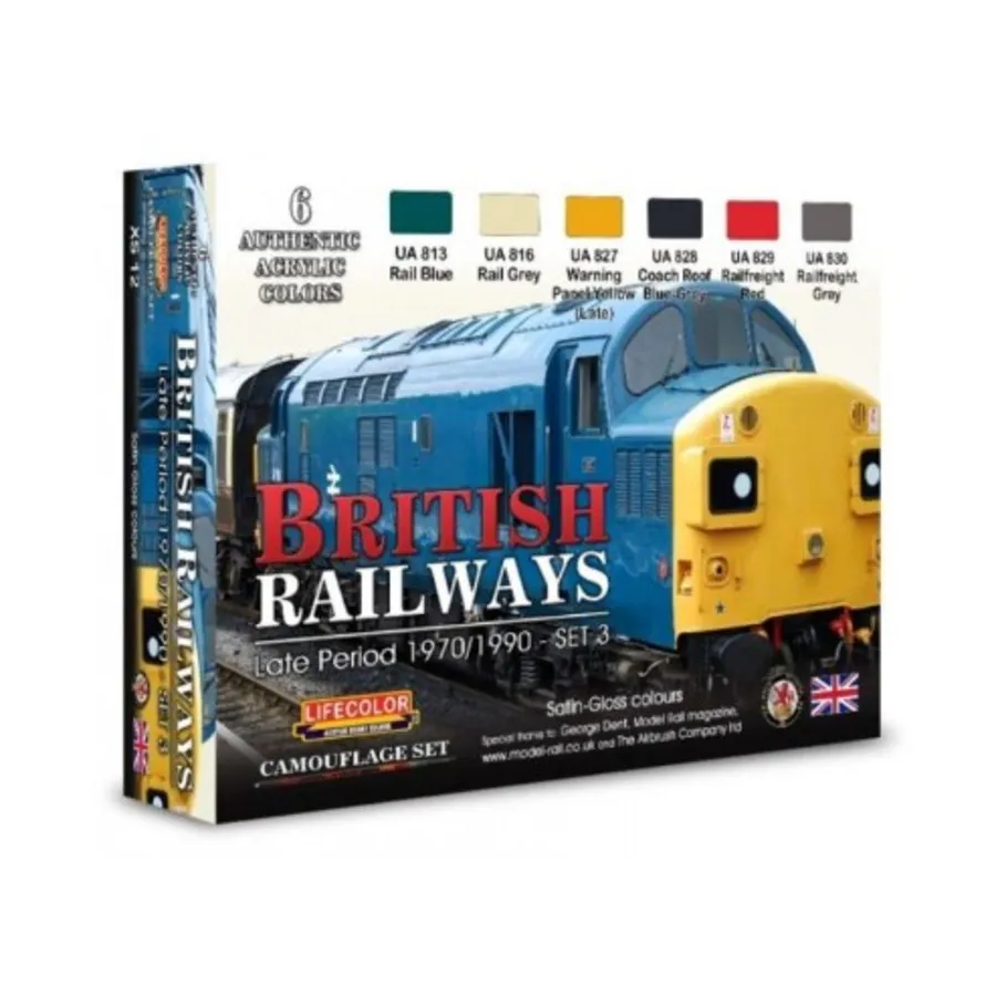 

Набор №3 Британских железных дорог, Train Paint Sets (Lifecolor)
