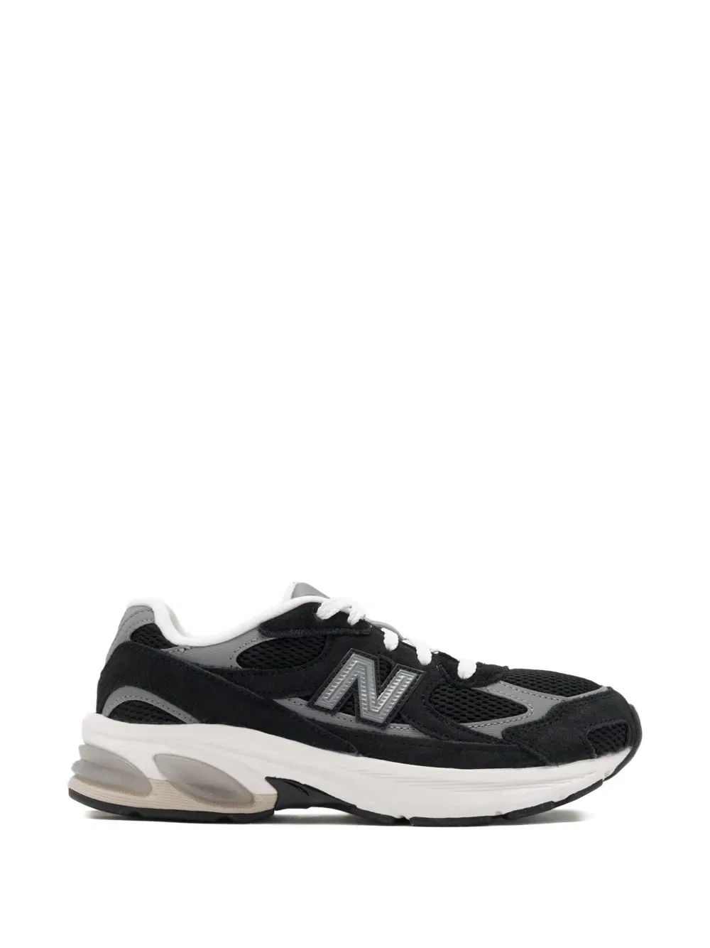 Кроссовки с логотипом и аппликацией New Balance Kids, черный