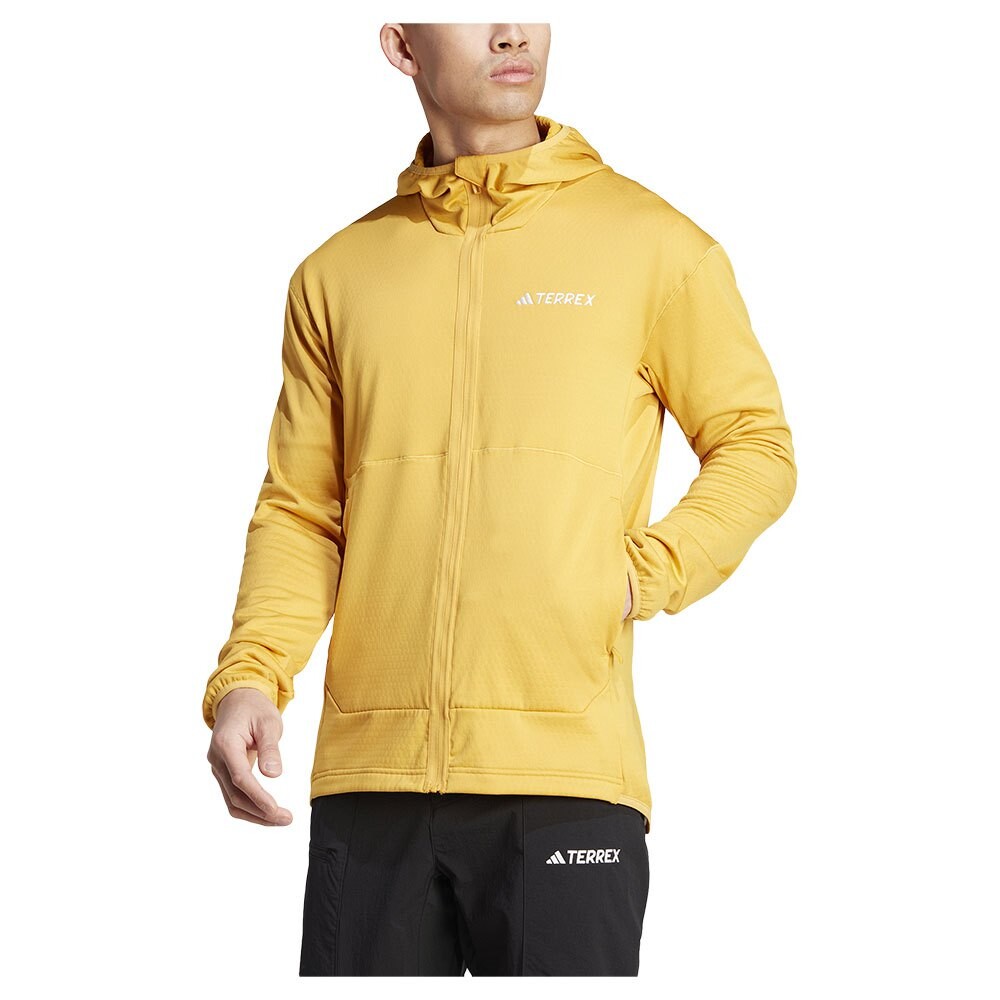 

Толстовка на молнии adidas Terrex Xperior Light Fleece, желтый