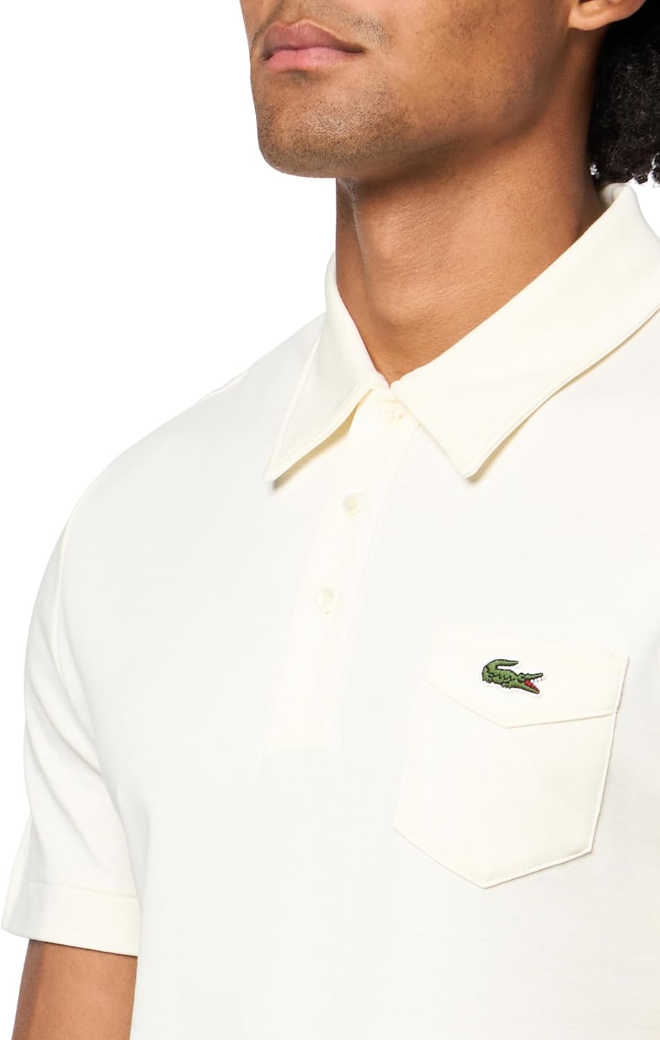 Поло Lacoste, мужское, теннисное, Off-White — фото 3