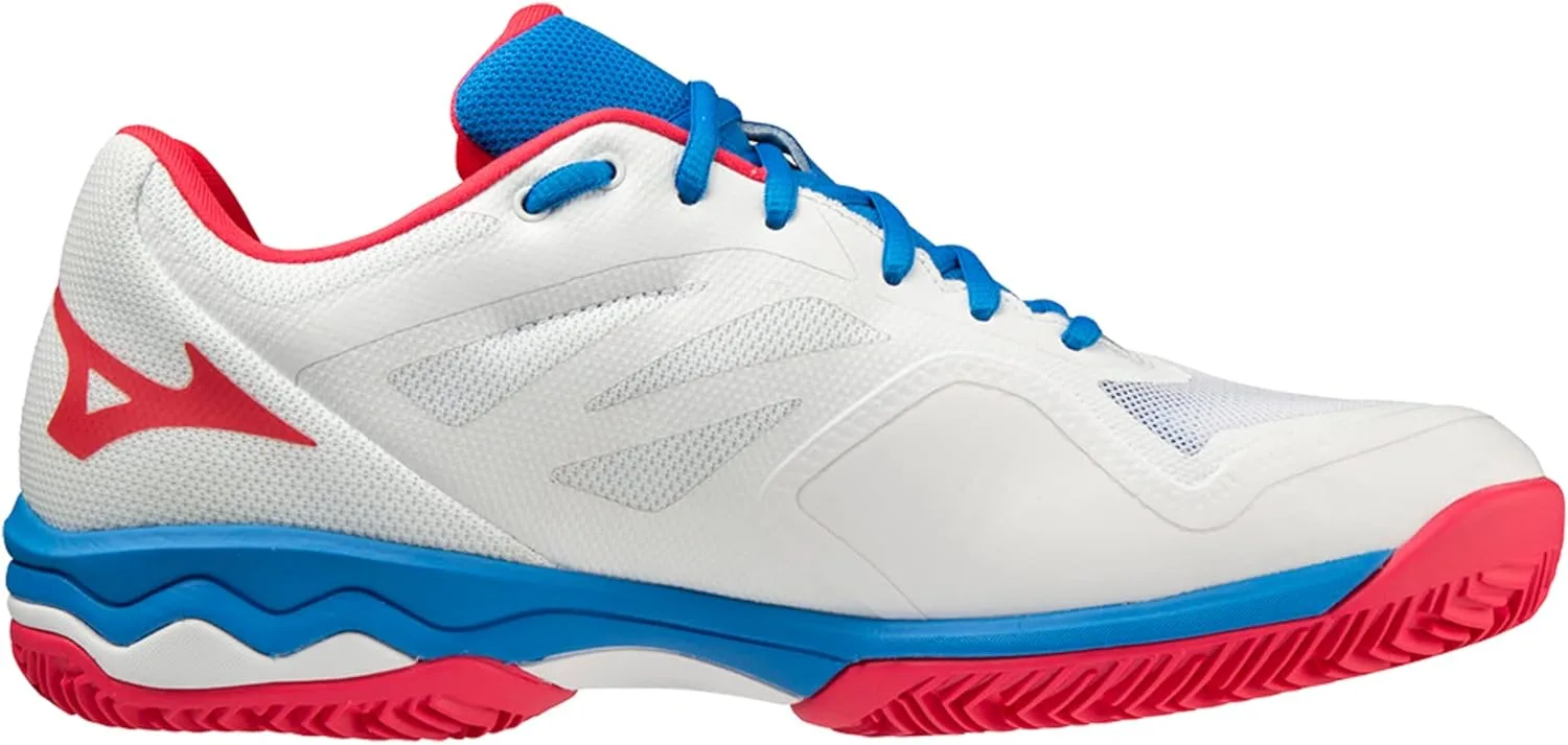 Мужские теннисные кроссовки Mizuno Wave Exceed Light CC, белый/синий — фото 3