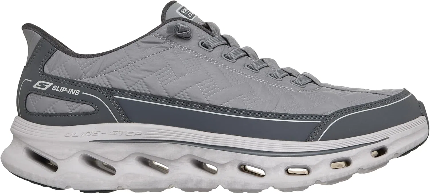 Мужские кроссовки Skechers Go Walk Glide-Step 2.0 Cosy Walker, Grey Textile Trim — фото 4