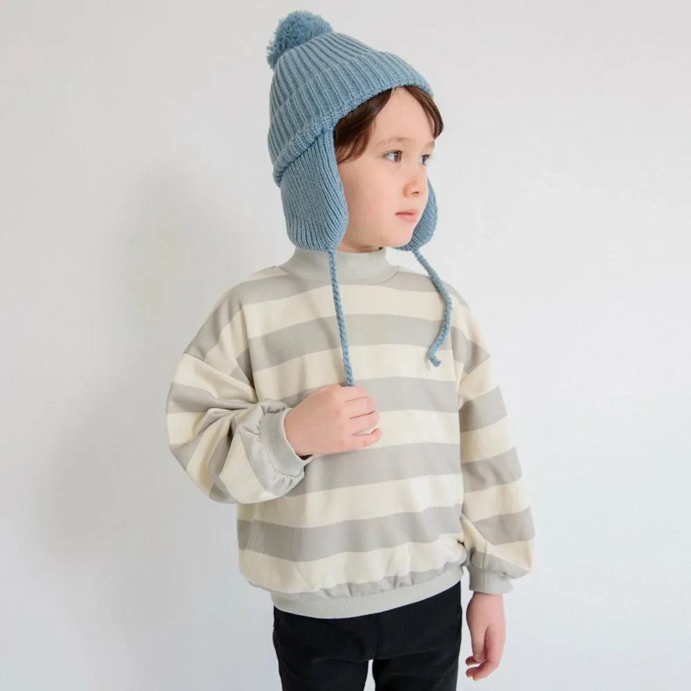Полосатая толстовка на флисовой подкладке Branshes, gray