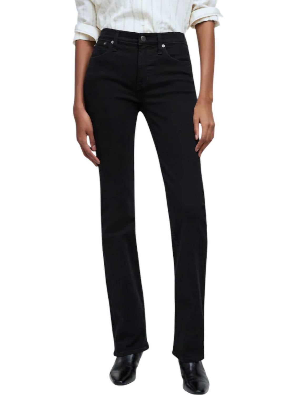 

Джинсы Kickout полной длины - Petite In Black Madewell