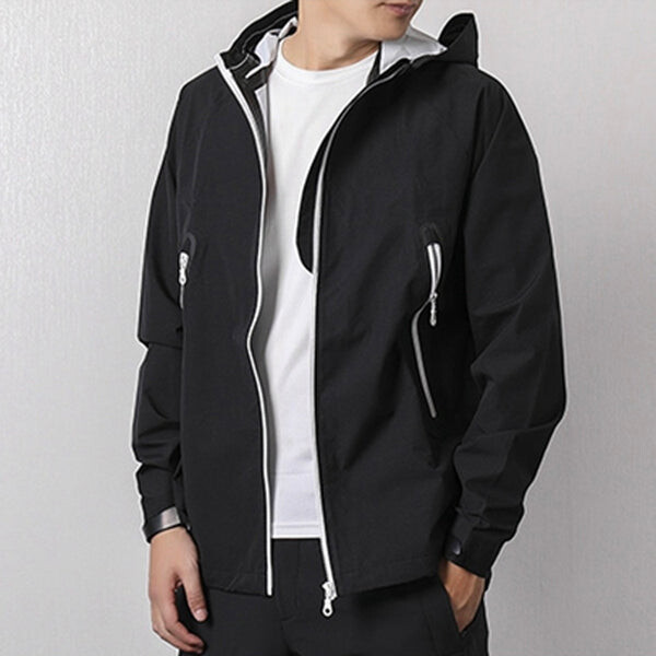 Толстовка adidas originals windbreaker Hooded Jacket Black, черный — фото 4