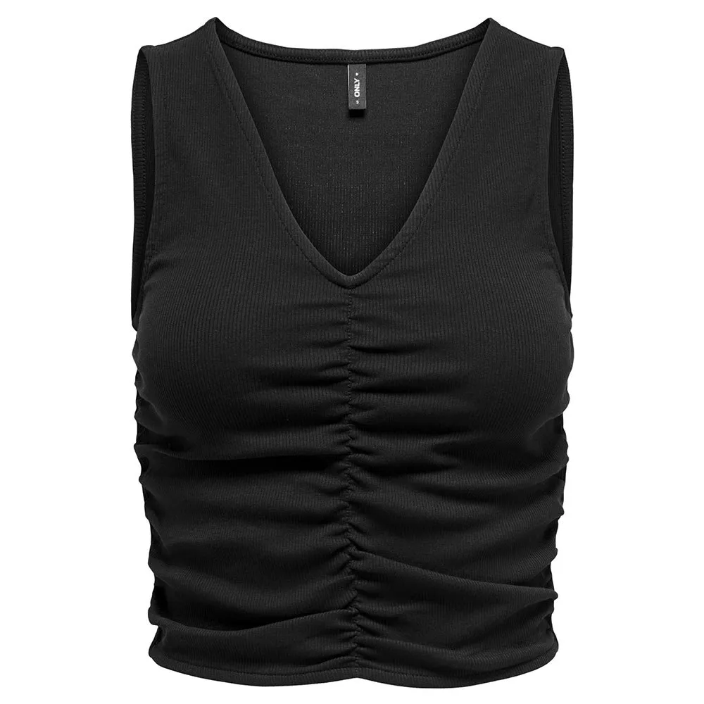 

Футболка Only Nilan Life Sleeveless v neck, черный