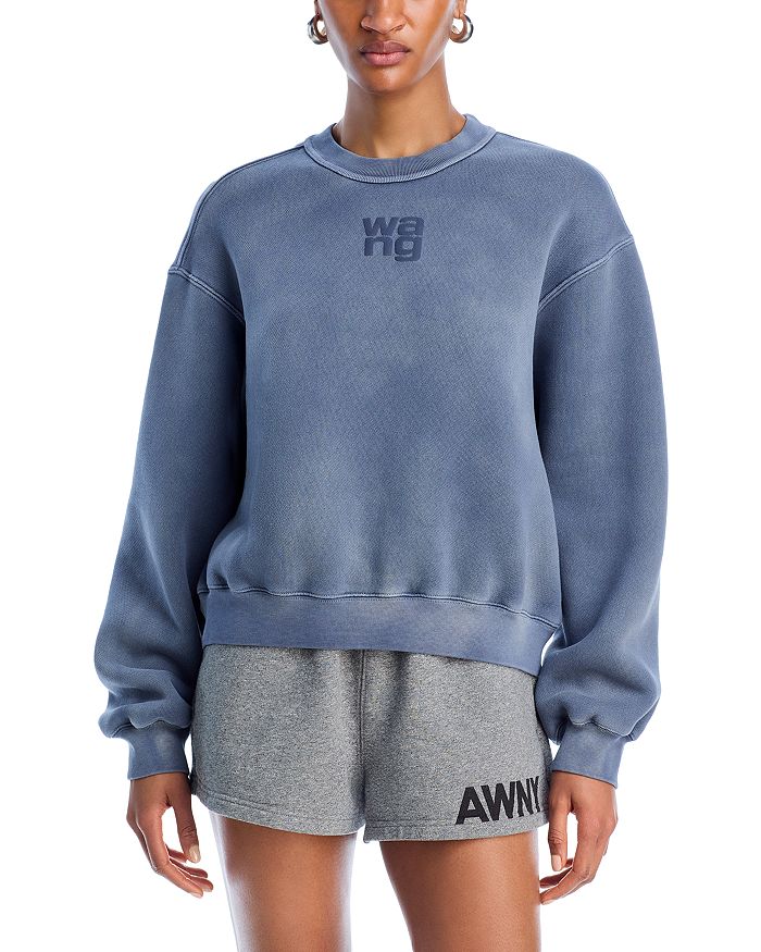 

Эссенциальный махровый свитшот alexanderwang.t, синий