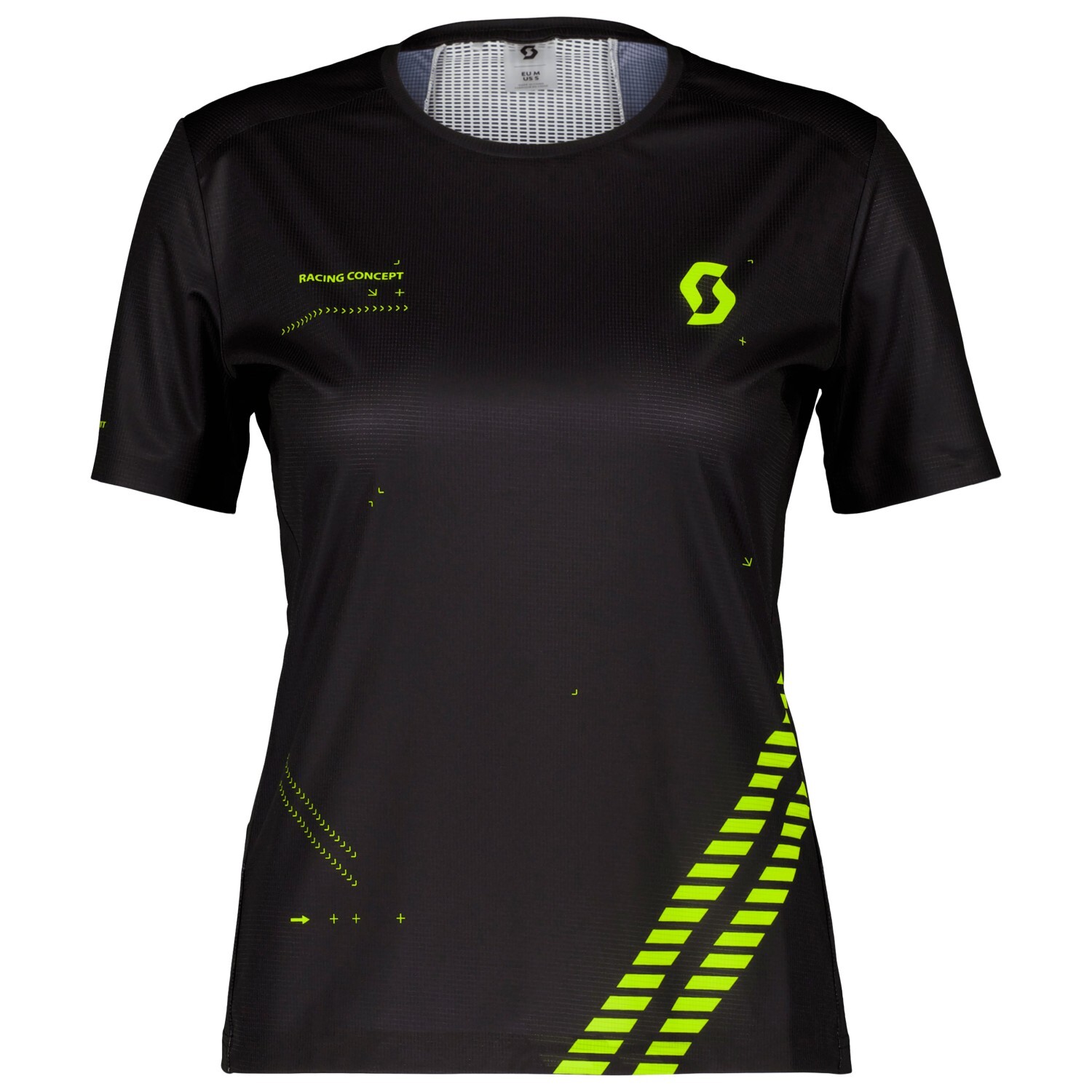

Футболка для бега Scott RC Run S/S, цвет Black/Yellow