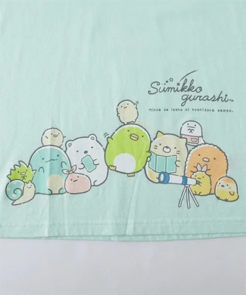 [Sumikkogurashi] Пижамный комплект из 2 предметов (футболка с коротким рукавом + футболка с длинным рукавом + длинные брюки) — фото 3