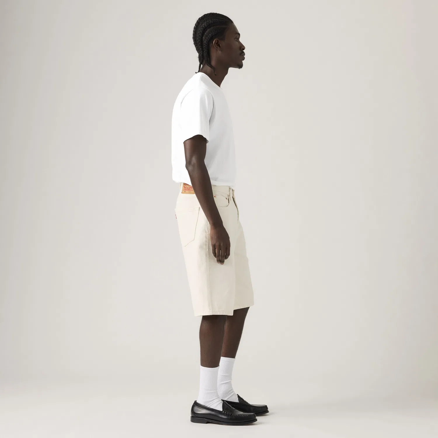 469 Свободные мужские шорты 12 дюймов Levi's, White — фото 4