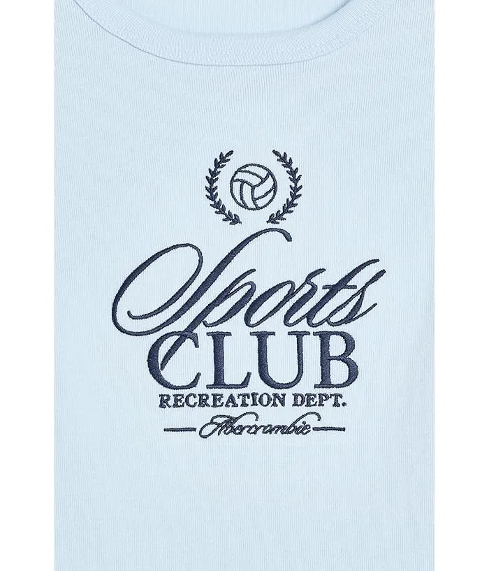Футболка Sports Club Baby Tee abercrombie kids, Ice Water — фото 3