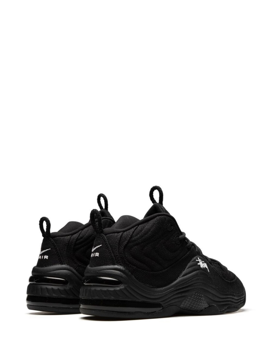 Nike высокие кроссовки Air Penny 2 из коллаборации с Stussy, черный — фото 3