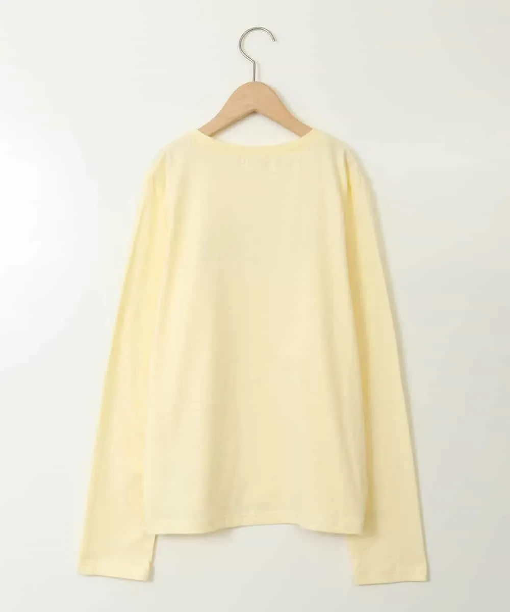 Футболка с длинным рукавом с логотипами Avv, цвет Light Yellow