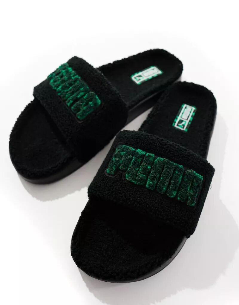 

Флисовые шлепанцы PUMA Leadcat из шерпы