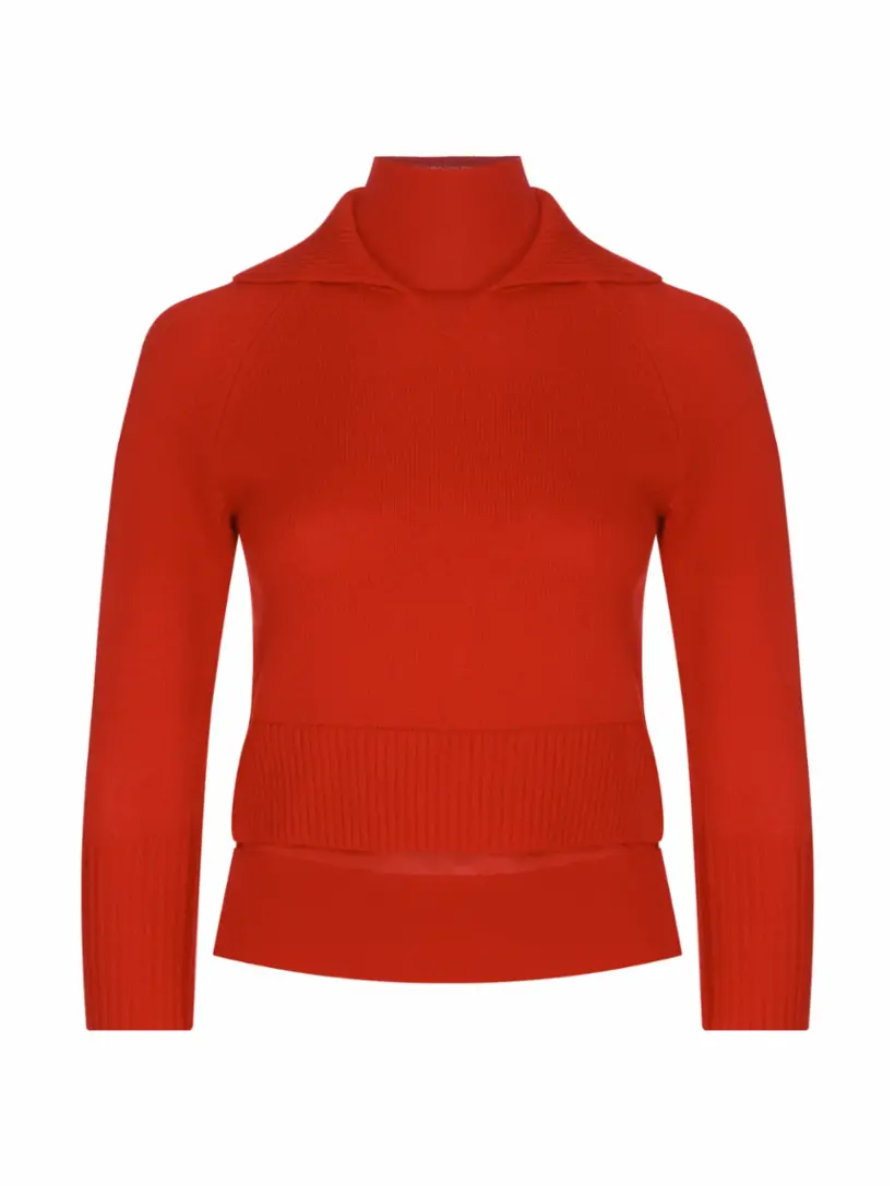 

Водолазка с эффектом многослойности Victoria Beckham, красный