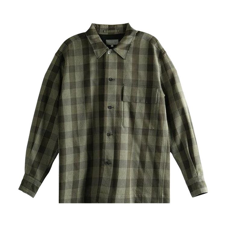 

Рубашка Margaret Howell Flap Pock Overshirt, Black/Brown/Multicolor