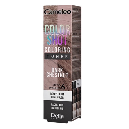 

Тонер для волос Color Shot, темный каштан 60 мл Cameleo