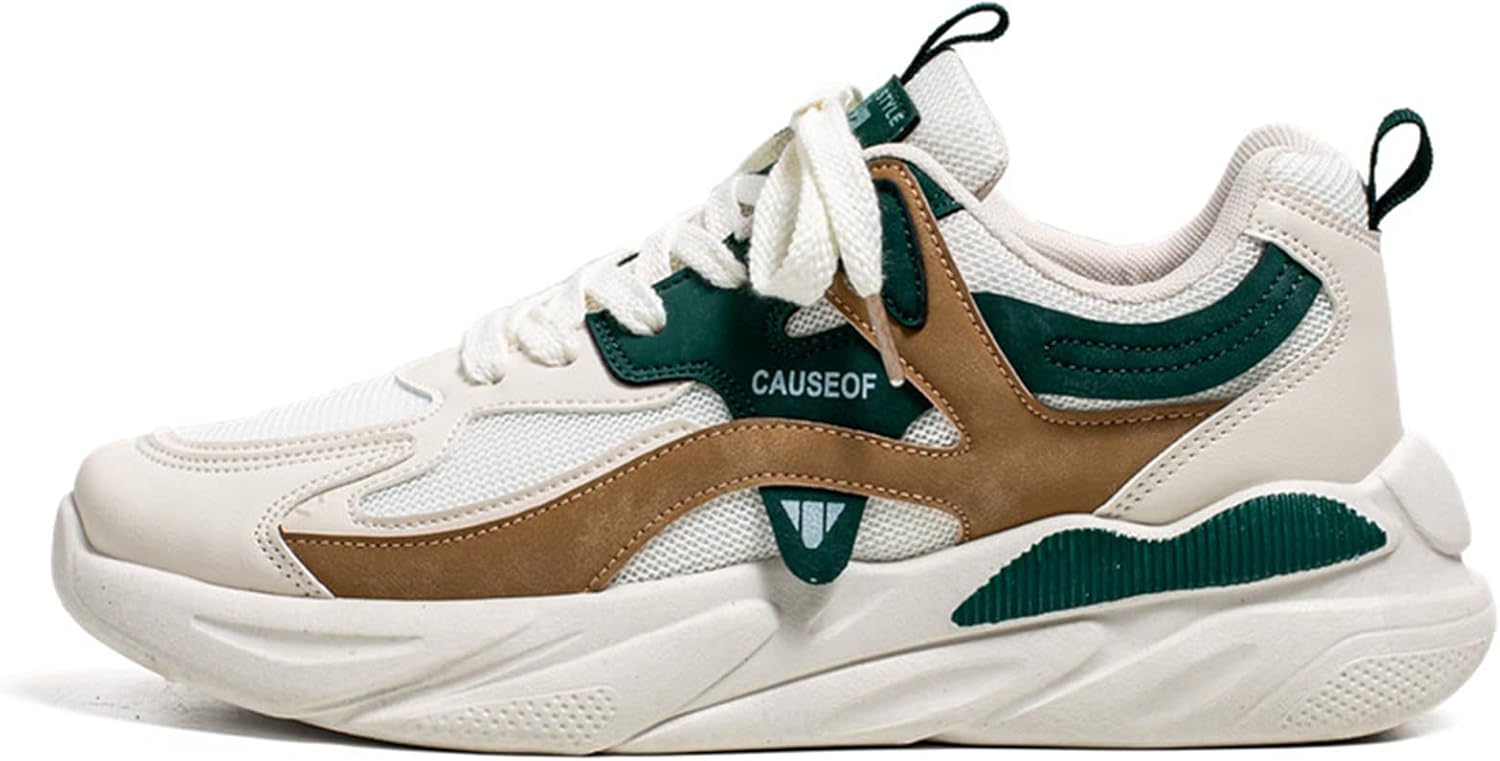 

Мужские беговые кроссовки GSIGUL для дороги, тенниса и ходьбы с амортизацией, спортивные кроссовки и повседневная обувь для мужчин, бежевый