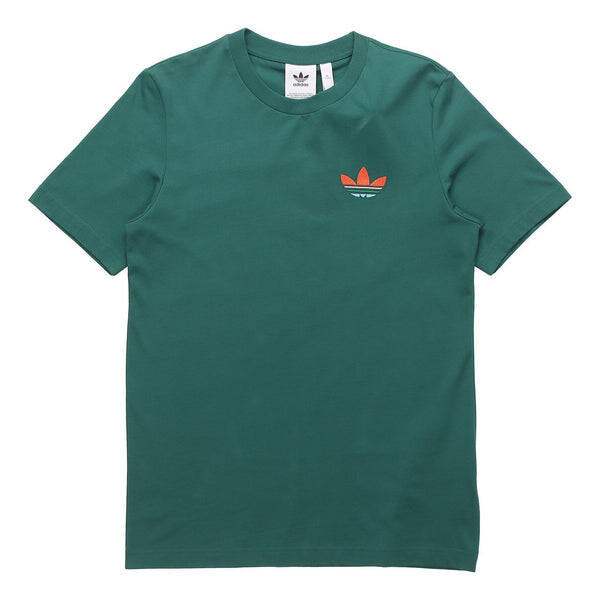 Футболка originals sports short sleeve forest green Adidas, зеленый