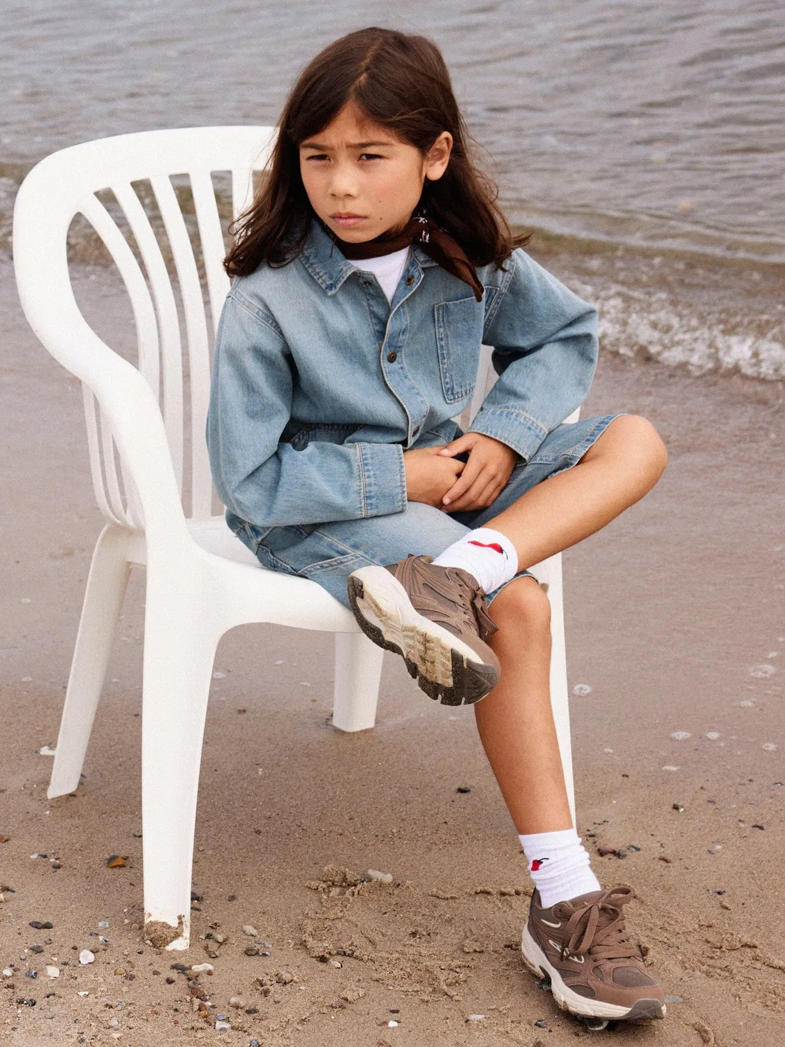 Удобная рубашка на пуговицах Name It, Blue Denim — фото 4