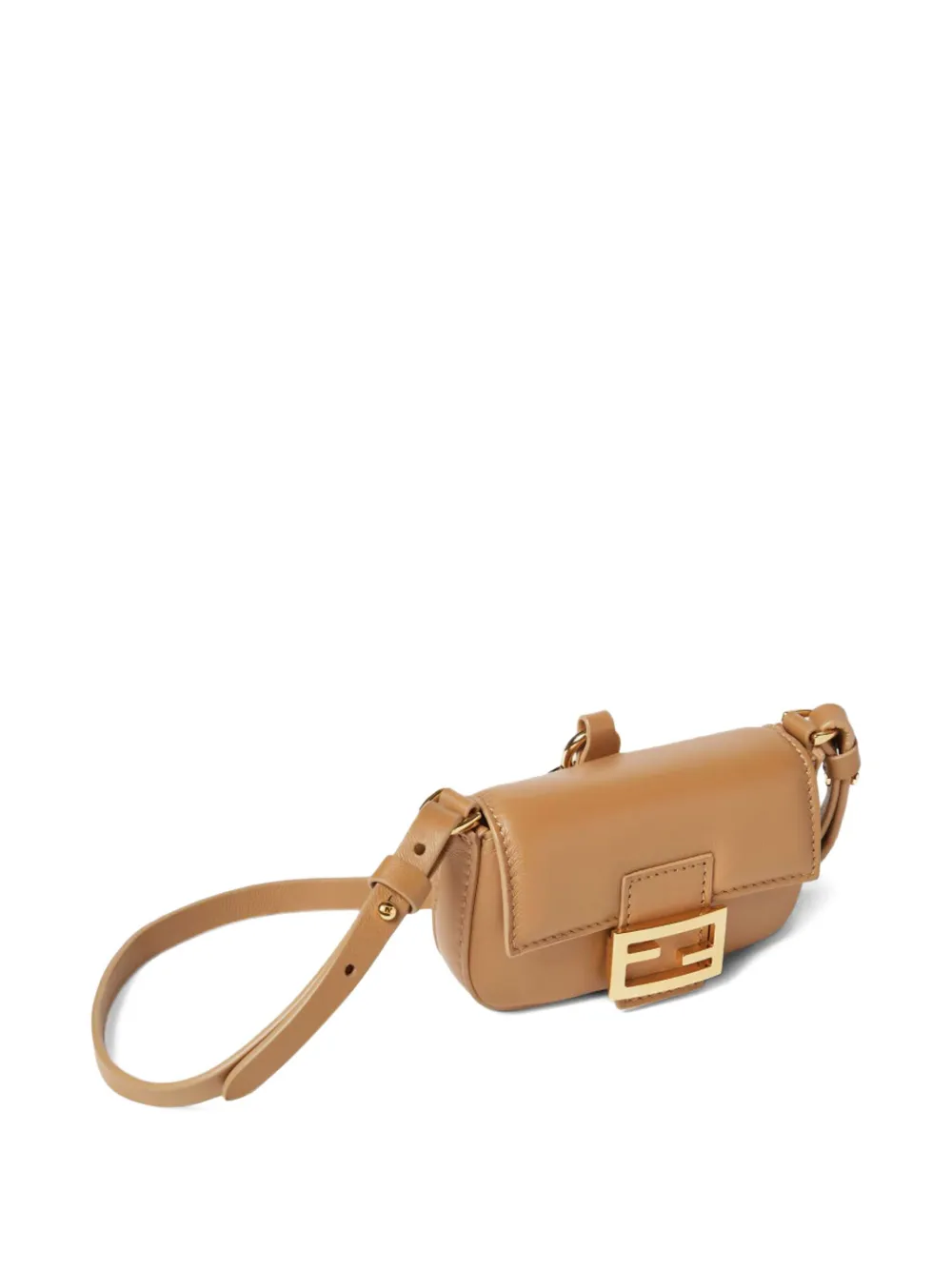 Сумка-подвеска Nano Baguette Charm FENDI, коричневый — фото 3