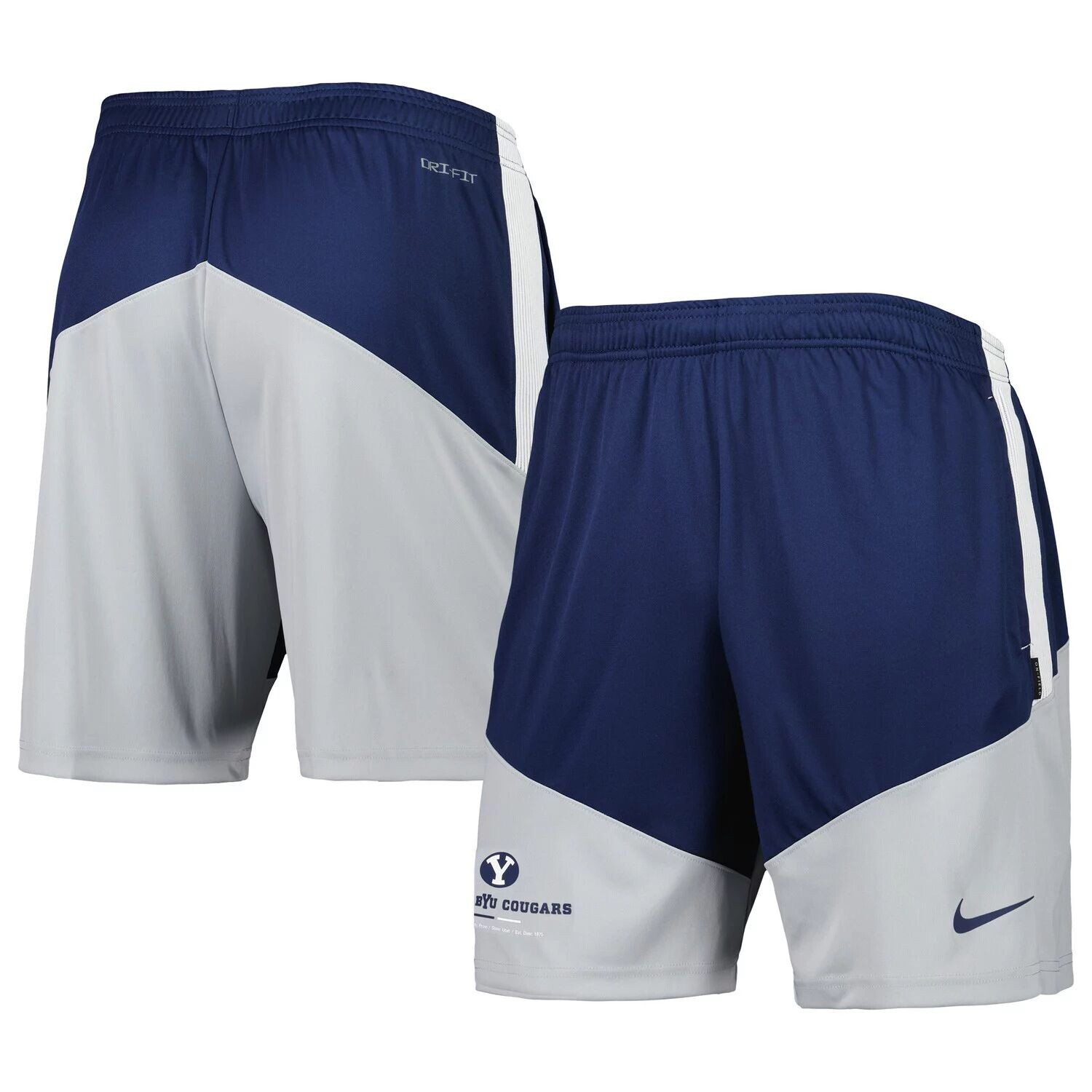 

Мужские темно-синие/серые шорты BYU Cougars Performance Player Nike