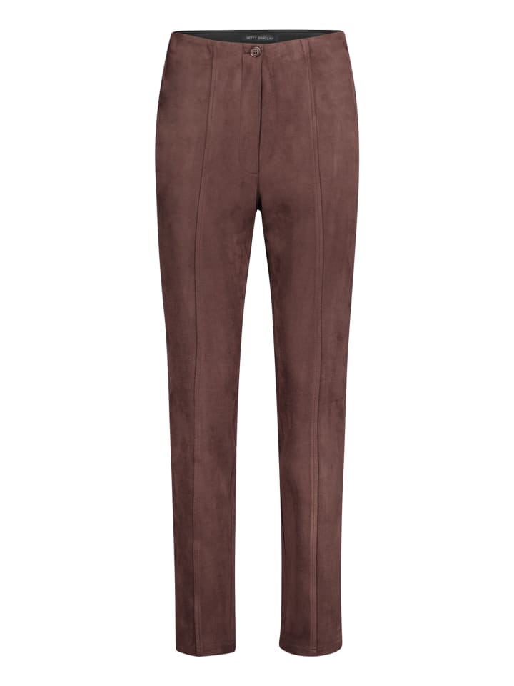 

Betty Barclay Простые узкие брюки светло-бордового цвета