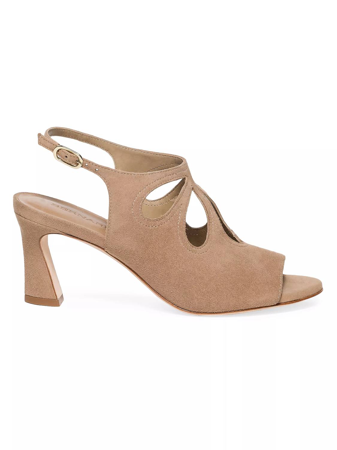 Женские туфли Nili на каблуках, средние, из березовой замши Bernardo, Birch Kid Suede