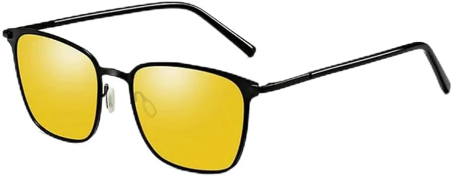 

Поляризованные солнцезащитные очки для мужчин, металлическая оправа, серые очки, мужские очки для водителя, солнцезащитные очки UV400 VFDHN, Black Yellow