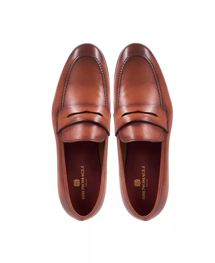 Мужские лоферы Preston Slip On Penny Bruno Magli, коричневый — фото 4