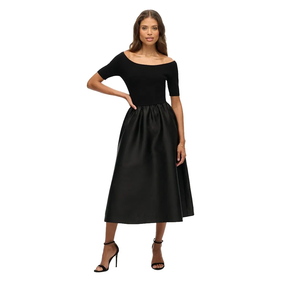 

Платье Superdry LBD Woven Mix midi, черный