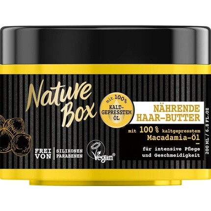 

Nature Box Macadamia Oil Питательное масло для волос 200 мл для гладкости волос