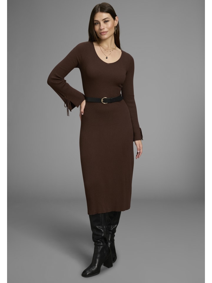 

Bruno Banani Вязаное платье коричневого цвета