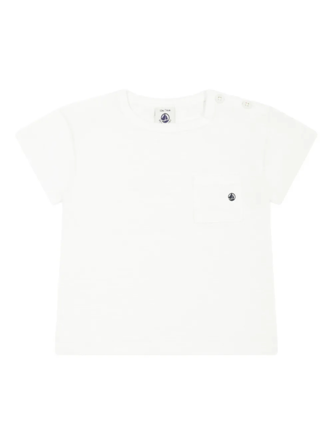 

Футболка Petit Bateau из органического хлопка, белый