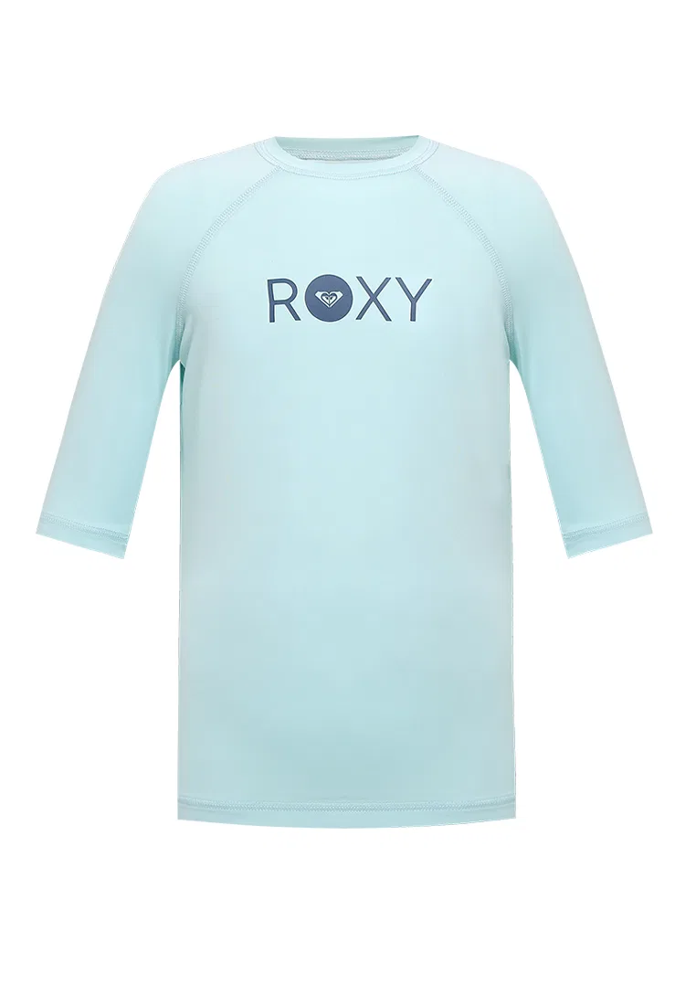 Футболка детская спортивная с коротким рукавом, Lycra Roxy, синий