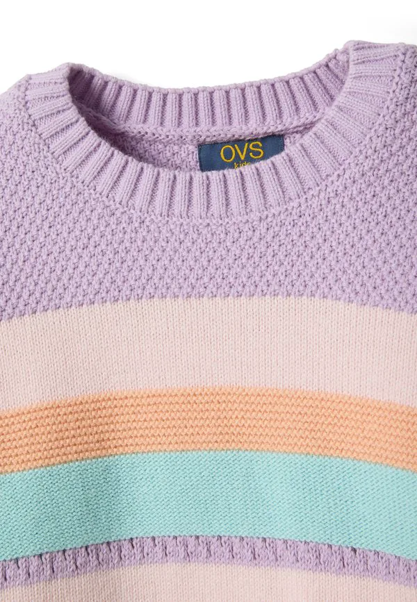 Джемпер в полоску стандартного кроя Ovs, Pink Purple — фото 3